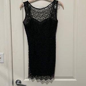Gorgeous LBD Black Lace Dress with low back. Never worn! size M
